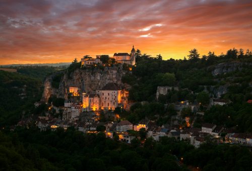 sunset à rocamadour